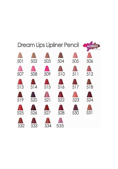 Dream Lips Lipliner No: 518 - Mat Bitişli Yumuşak Dudak Kalemi Belirtilmemiş
