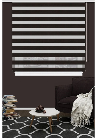 Çift Mekanizma Zebra Stor Güneşlik Perde 04 Koyu Kahve Mutfak Balkon Perdesi Çocuk Yatak Odası Perde Koyu Kahve 1 Çift Mekanizma Zebra Stor Güneşlik Perde 04 Koyu Kahve Mutfak Balkon Perdesi Çocuk Yatak Odası Perde Koyu Kahve 1