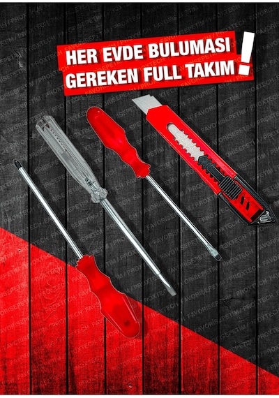 PROXTECH 8 Pcs Her Evde Olması Gereken El Aleti Kiti