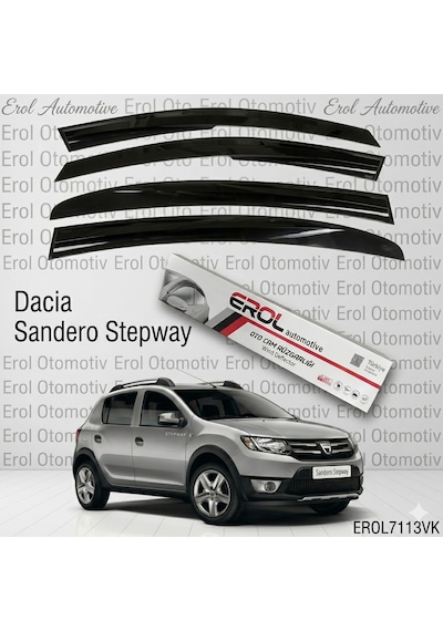 Dacıa Sandero Stepway 2021 Ve Üstü 4'lü Suv Model Cam Rüzgarlığı Siyah