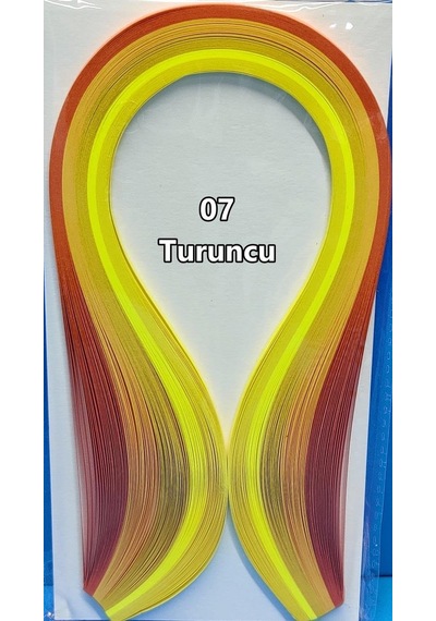 Quilling Seti 16 Renk 40cm Turuncu