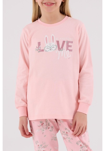 Rolypoly Kız Çocuk Pembe Pijama Takımı Rp3703-c-v2 Pembe