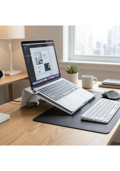 Lexroo Metal Laptop Standı Macbook Uyumlu Laptop Standı Dizüstü Bilgisayar Yükseltici Stand Notebook