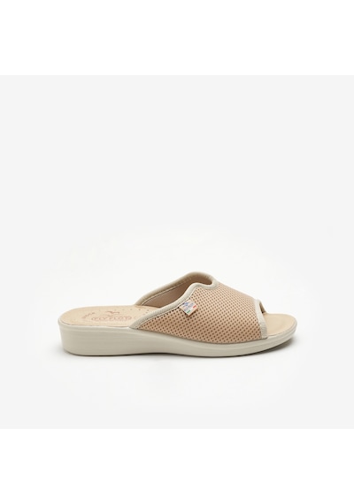 6009 Beige Terlik Kadın 83 429 Fe Fly Flot Cloth Beige Bej