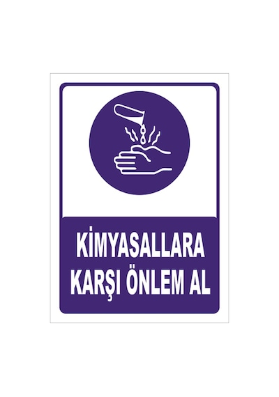 Kimyasallara Karşı Önlem Al - Isg Levhası Levha 50x70 Cm Dekota 3 Mm
