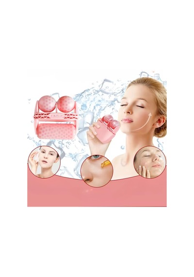 Ice Roller Çift Taraflı Face Buz Roller Koruma Kapaklı Ice Roller Çift Taraflı Face Buz Roller Koruma Kapaklı