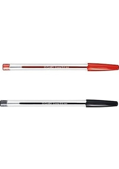Claro Croma Tükenmez Kalem 0.6 Mm Siyah 5 Li - 2 Paket 10 Adet Siyah