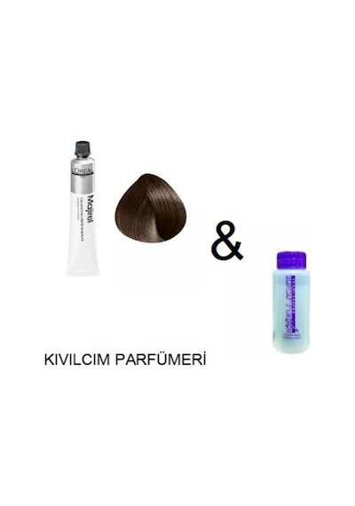 Loreal Majirel 6.0 Yoğun Koyu Kumral Saç Boyası + Oksidanı Ile
