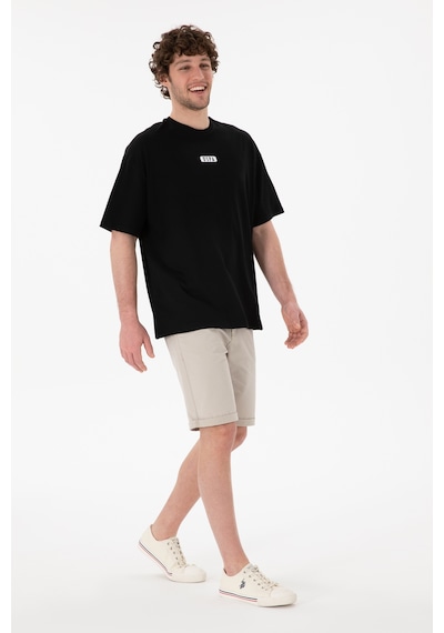 U.S. Polo Assn. Erkek Oversize Fit Bisiklet Yaka Siyah Tişört 50305923-VR046 U.S. Polo Assn. Erkek Oversize Fit Bisiklet Yaka Siyah Tişört 50305923-VR046