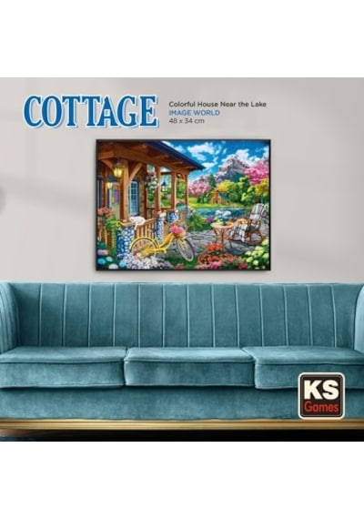 Ks Games Colorful House Near The Lake 500 Parça