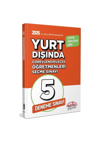 2025 Data Editör Meb Yurt Dışı Öğretmenlik Sınavı 3 Lü Deneme Sınavı Seti