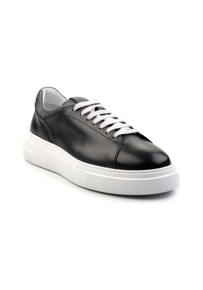 Gri Hakiki Deri Erkek Sneaker E01083016803 Gri