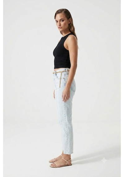 Levi's 501 Crop Kadın Jean Pantolon - Healing Waters-0022 Açık  Mavi