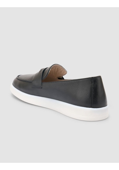 Cabani %100 Hakiki Deri Siyah Kadın Loafer Siyah
