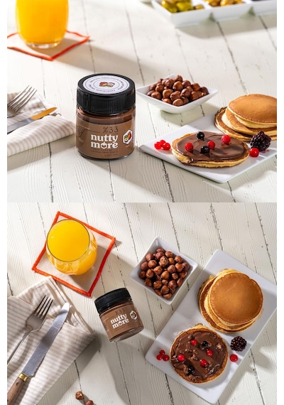 Nutty More %33 Fındık Parçacıklı Kakaolu Fındık Ezmesi 200 Gr X 6 Adet