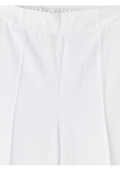 Lcw Modest Beyaz Beli Lastikli Kadın Pantolon