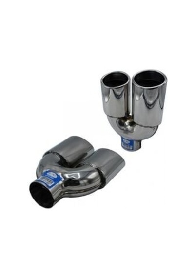 Üniversal Krom Egzoz Ucu Oval Çiftli Sol Çıkış 85 65 800-015l