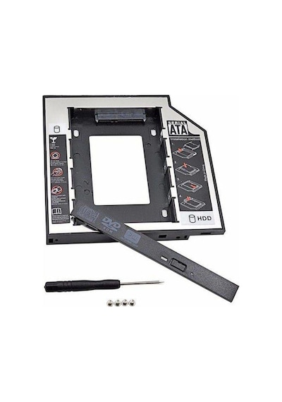 DVD Yuvasına Takılan SSD HDD Kutusu 12.7 MM Caddy Kızak