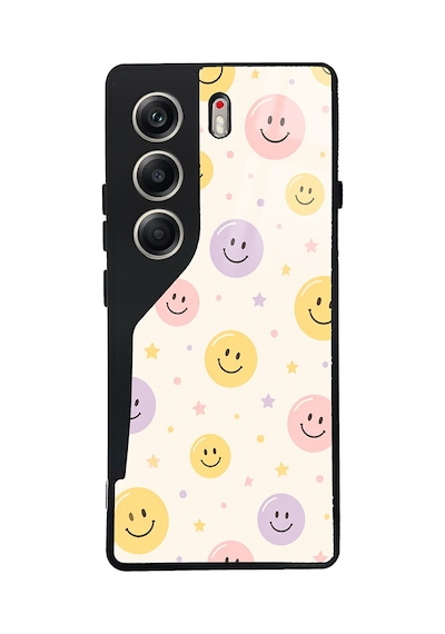 Tecno Camon 40 Pro Kılıf Kamera Lens Korumalı Desenli Silikon Üstün Koruma Pazarplus Pembe