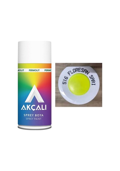 Akçalı Sprey Boya 516 Florasan Sarı 400 Ml