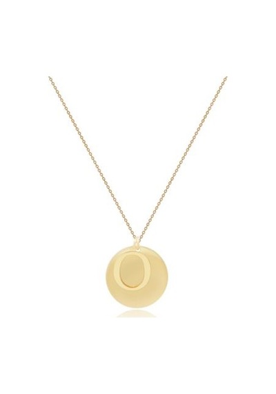 Diamond Line-Gülaylar - Sarı Altın 14 Ayar Harf Kolye N11.25180