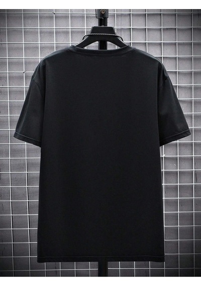 Düz Renk Oversize Unisex T-shirt Siyah