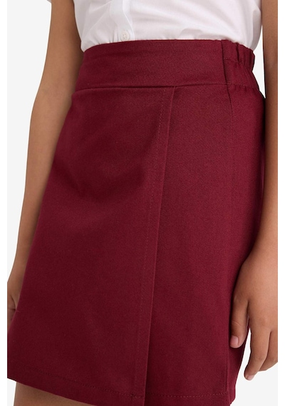 Defacto Kız Çocuk Okula Dönüş Gabardin Etek F1434a825aubr248 Bordo