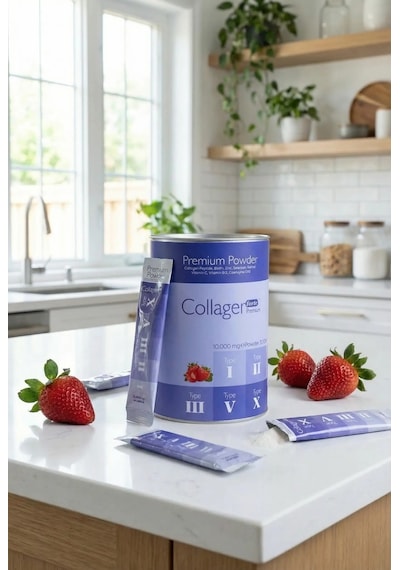 Collagen Forte Platinum Premium Powder Toz 5tip Kolajen 10.000 MG 30 Şase
