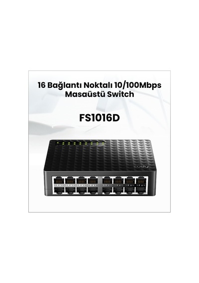 Cudy FS1016D 10/100 Mbps 16 Port Yönetilemez Switch