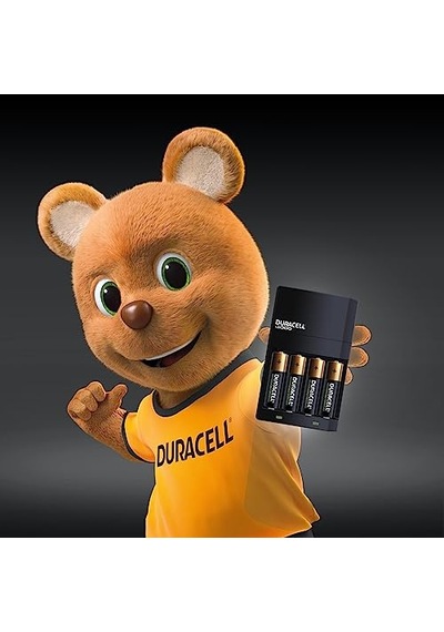 Ayrex Duracell Cef 14 Pil Şarj Cihazı, 4 Saat 1 Adet Ve Şarj Edilebilir Aa Ve Aaa Pil 2'şer Adet