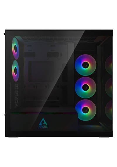 Arctıc Xtender Usb-c Temperli Cam Panel Dahili Argb Fanlar 420mm Sıvı Soğutma Destekli Kule Tipi Mat Siyah Bilgisayar Kasası