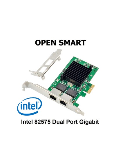 Open Smart OPS01G42NT Dual 2 Port 1 GB PCI-E X1 Ethernet Kart