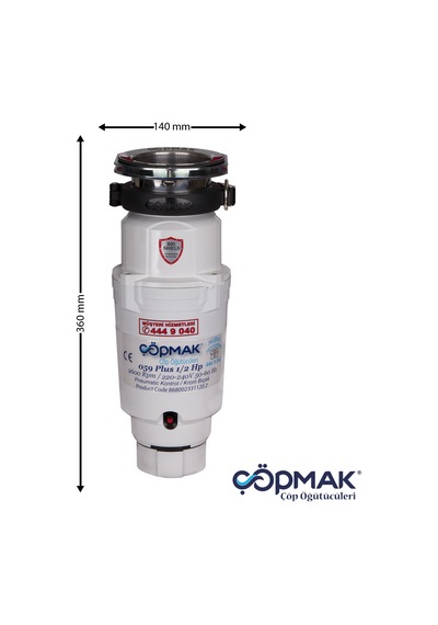 Çöpmak 059 Plus Çöp Öğütücü