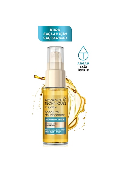 Avon Advance Techniques Argan Yağı İçeren Saç Serumu 30 ML