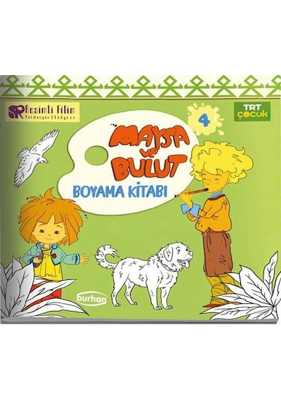 TRT Çocuk Maysa ve Bulut Boyama Kitabı - 4- Burhan Yayıncılık
