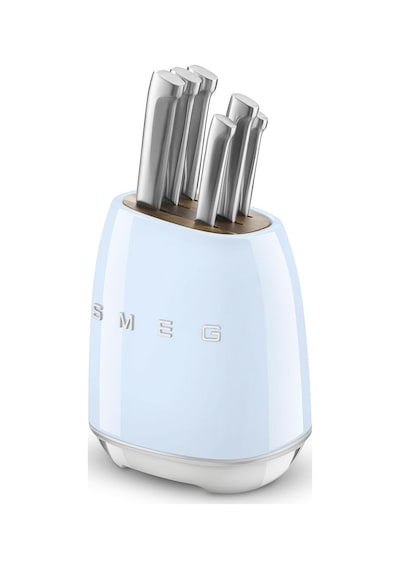 Smeg 50's Style Kbsf02 Pastel Mavi Standlı Bıçak Seti Genel