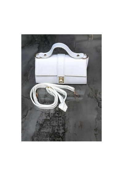 Names Bag Trend Model Lüks El, Omuz Ve Çapraz Kadın Çantası Beyaz Beyaz