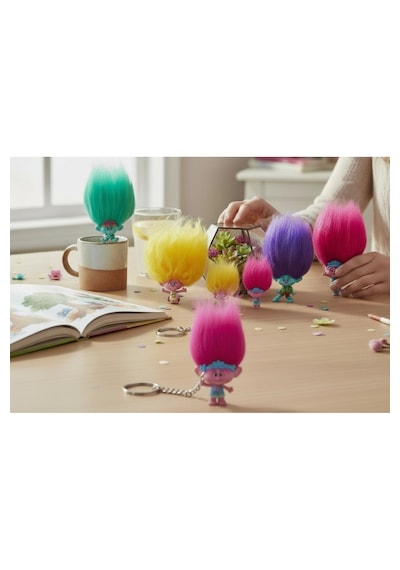 Mattel Trolls Band Together Sürpriz Figür 1 Adet Çantaya Takılabilen Sürpriz Troll Figür