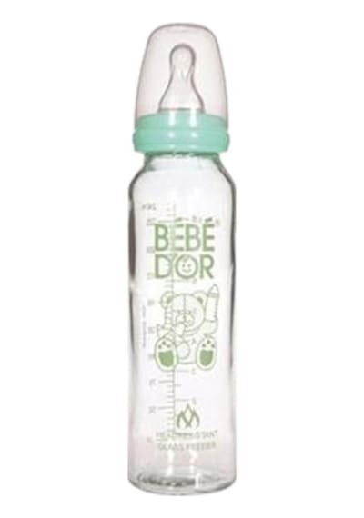 Bebedor Orta Akış Isıcam Biberon (250 ML) / Turkuaz