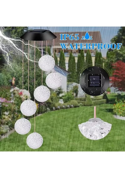 Greentech Güneş Enerjili Renk Geçişli Kristal Top Aydınlatma/gt-sl10 Çok Renkli