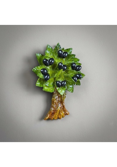 El Yapımı Zeytin Ağacı Duvar Dekoru 14x20 Cm Bereket Temalı Hayat Ağacı Duvar Süsü & Yeni Ev Hediyesi