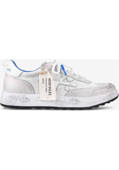 Premiata Limited Edition Erkek Sneakers Nous 6657 Beyaz - Mavi