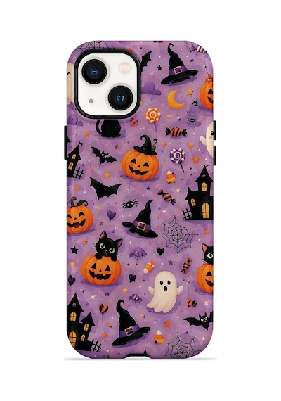 Velvoria Valestra Lavender Spooky Toss Apple iPhone Uyumlu 14 Darbe Korumalı Kılıf Valestra Select - Lavender Spooky Toss
