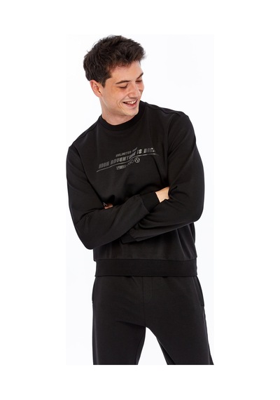 AR-MA Arma Erkek Slim Fit Sweatshirt Yazı Baskılı, Scuba Interlok, Bisiklet Yaka, Basic K30124685502 Siyah AR-MA Arma Erkek Slim Fit Sweatshirt Yazı Baskılı, Scuba Interlok, Bisiklet Yaka, Basic K30124685502 Siyah
