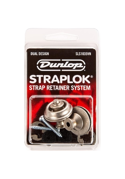 Jim Dunlop Sls1035vn Straplok Askı Kilidi Strap Locks Dual Design Vintage Nickel