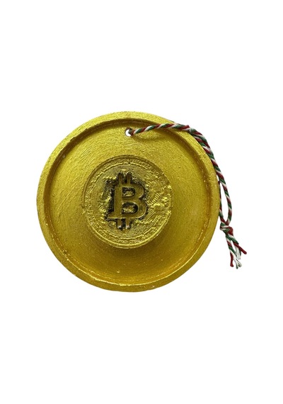 Duvar Süsü Bitcoin Para 10 Cm Çap