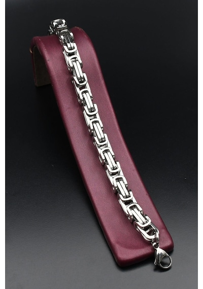 Paslanmaz Çelik Kral Model Bileklik 8 Mm 902467 Gümüş