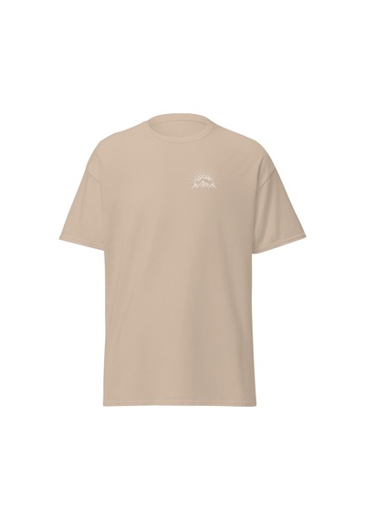 Wildstyle Explore Keşfet Dağcı Doğa Macera Temalı Baskılı Unisex Bisiklet Yaka Pamuklu Tişört Camel