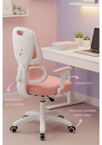 Drift Mira Çocuk Çalışma Sandalyesi Pembe