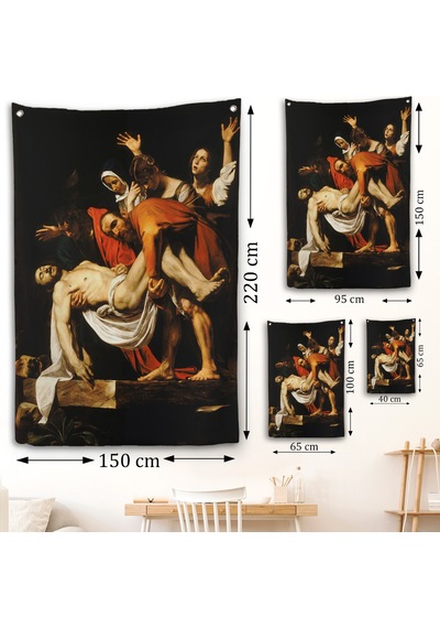 Caravaggio - İsa'nın Gömülmesi Duvar Örtüsü - The Entombment Of Christ-7427